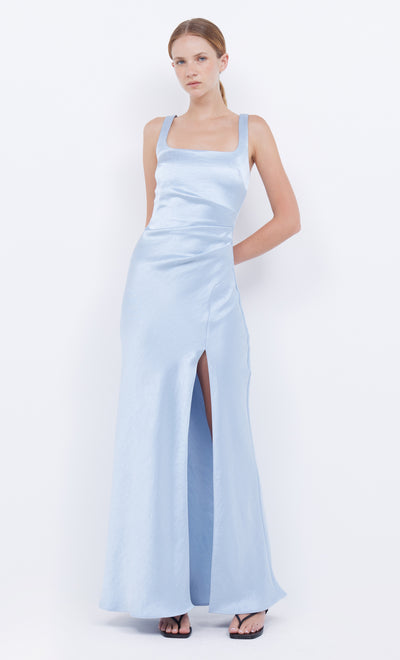 The Dreamer Square Neck Dress Bridesmaids in Dusty Blue by Bec + Bridge'