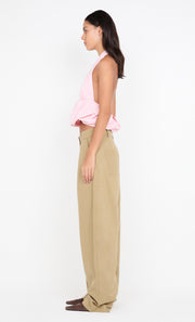 APOLLINE HALTER TOP - POWDER PINK