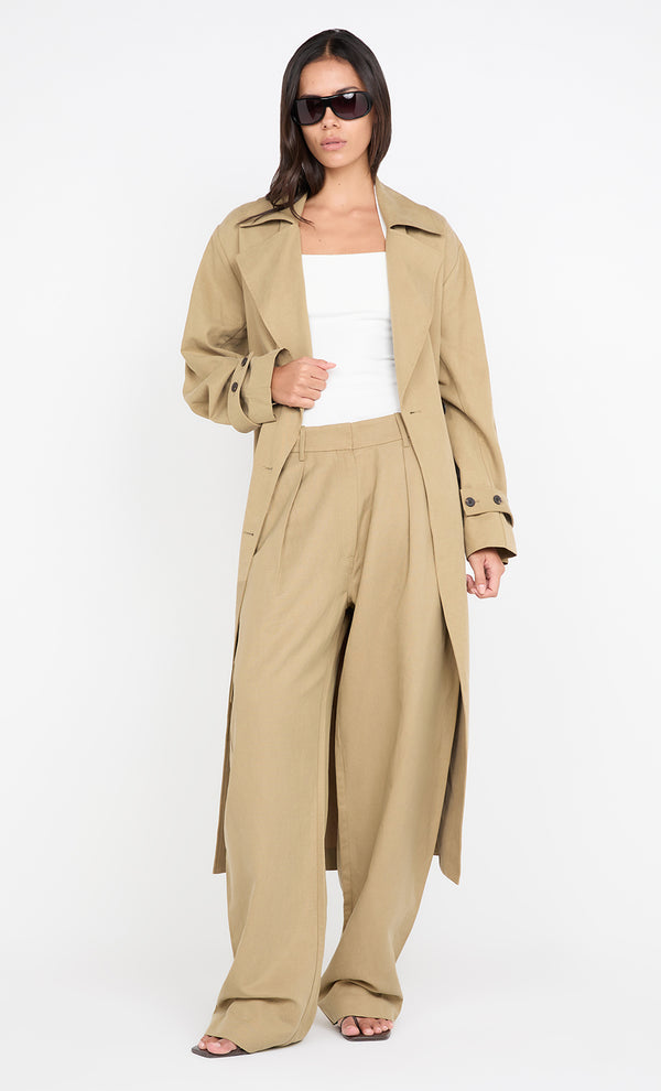 CAMERON TRENCH COAT - CAMEL