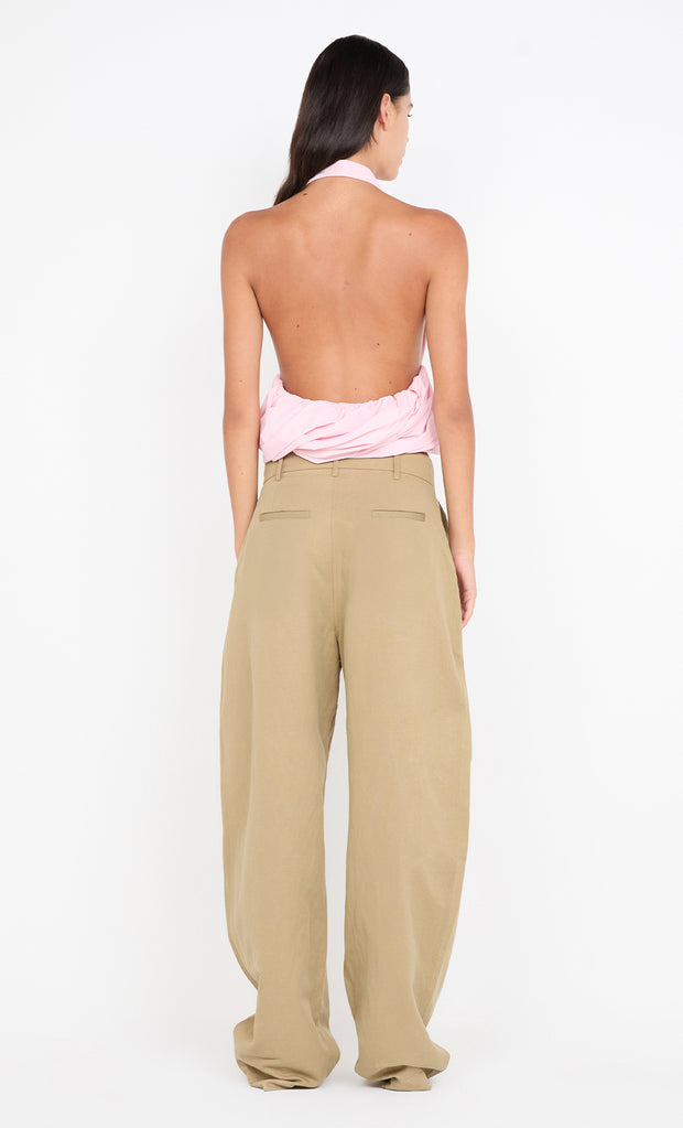 APOLLINE HALTER TOP - POWDER PINK