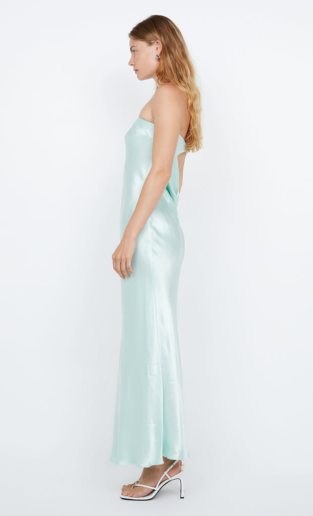 MOON DANCE STRAPLESS DRESS - MINT