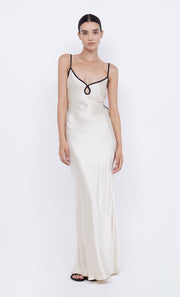 CEDAR CITY MAXI DRESS - SAND/BLACK