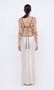 CEDAR CITY MAXI DRESS - SAND/BLACK