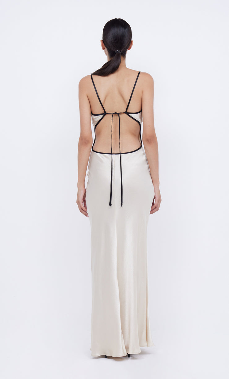 CEDAR CITY MAXI DRESS - SAND/BLACK