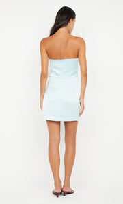 SYMONE STRAPLESS MINI DRESS - ARCTIC BLUE