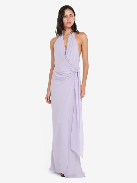 SONEVA WRAP DRESS - WISTERIA