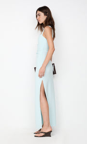 LEORA TUCK MAXI DRESS - ARCTIC BLUE