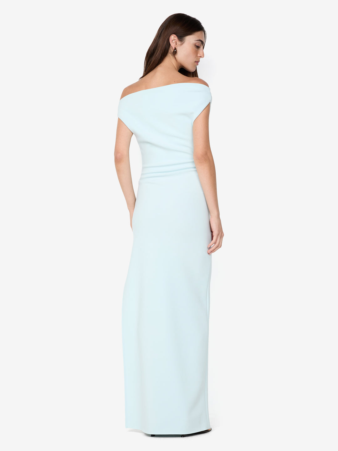 LEORA ASYM MAXI DRESS - ARCTIC BLUE