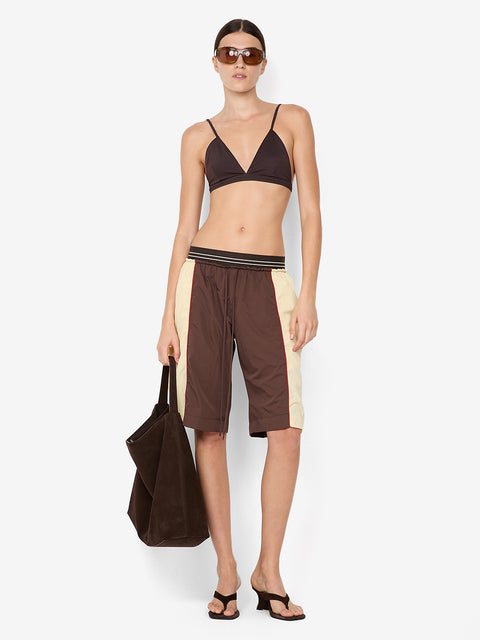 JERRI LONG SHORT - CHOC/BUTTER CREAM