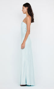 CINDER STRAPLESS MAXI DRESS - ARCTIC BLUE