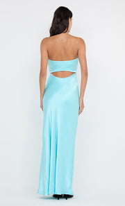 CINDER STRAPLESS MAXI DRESS - TURQUOISE