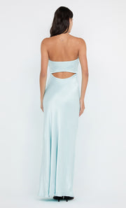 CINDER STRAPLESS MAXI DRESS - ARCTIC BLUE