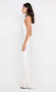 GIA HALTER MAXI DRESS - IVORY