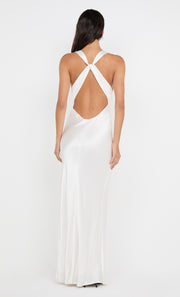 GIA HALTER MAXI DRESS - IVORY