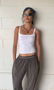 JERRI WIDE LEG PANT - CHOCOLATE