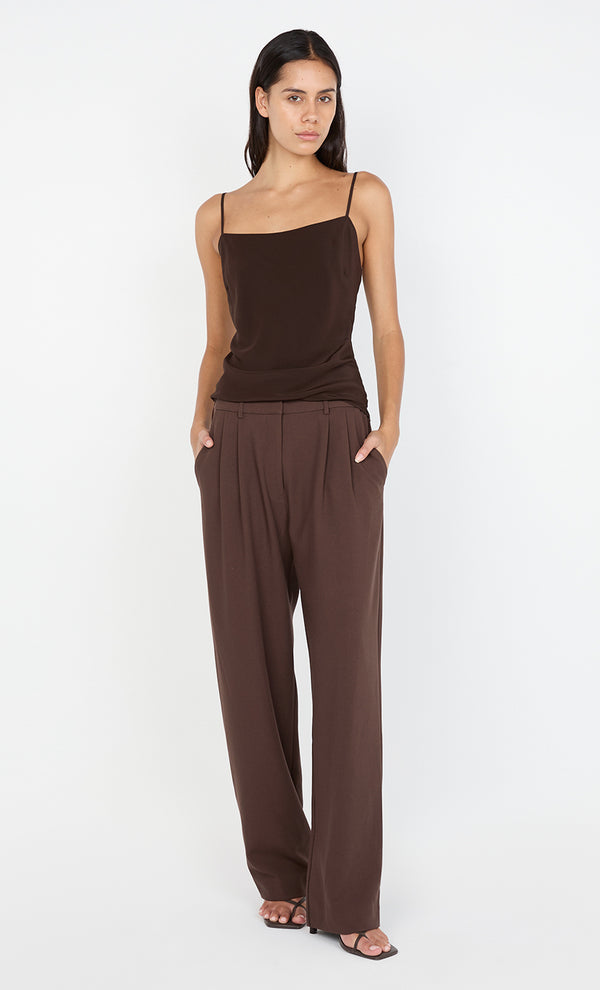 SILK CAMI - CHOC