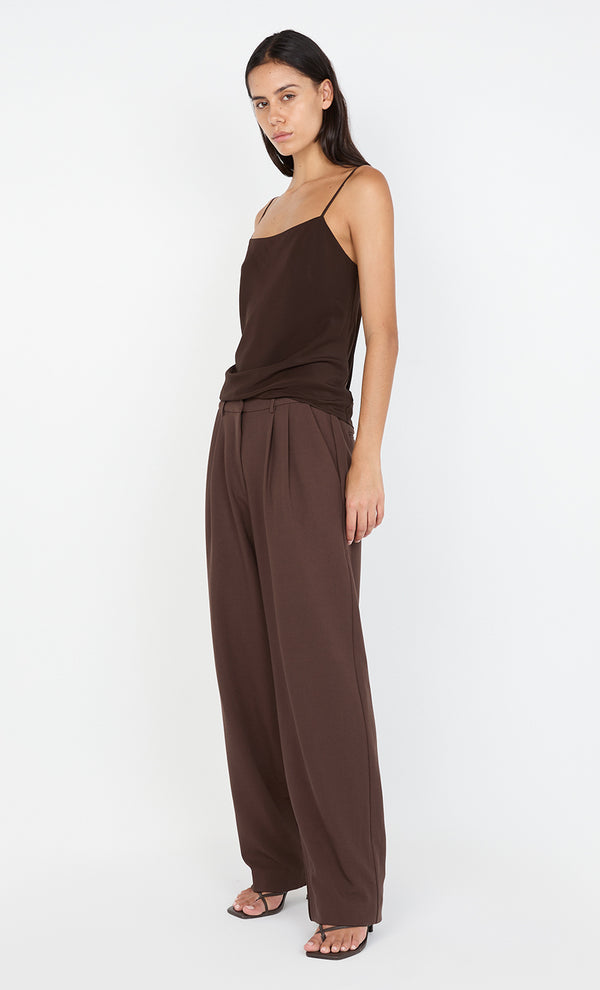 SILK CAMI - CHOC