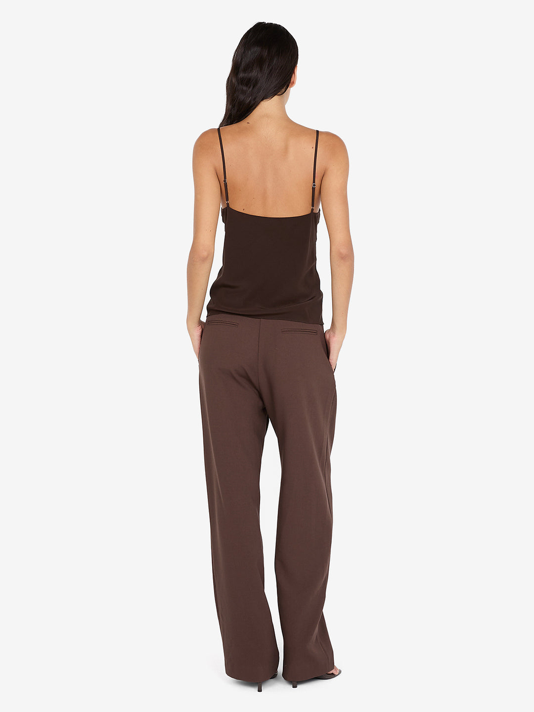 SILK CAMI - CHOC