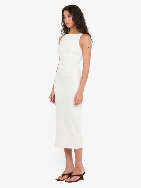 BE MINE TUCK DRESS - IVORY