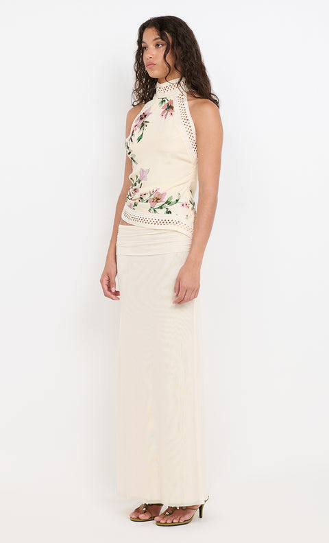 EVA MAXI SKIRT - SNOW