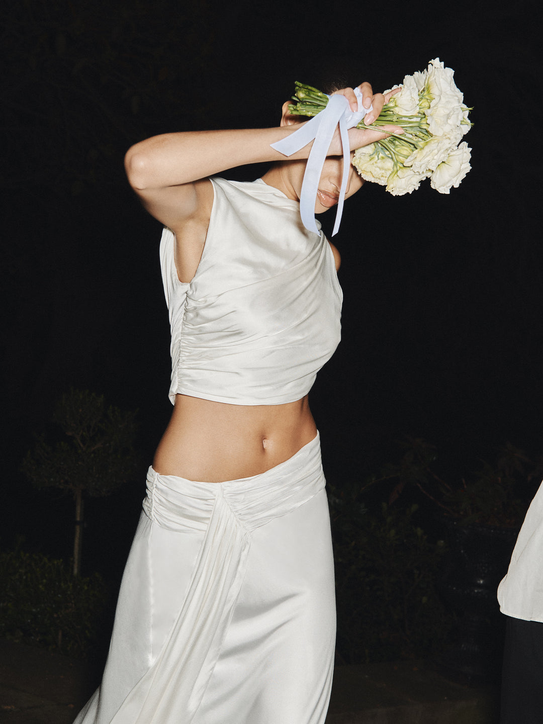 EYRE ASYM GOWN - IVORY