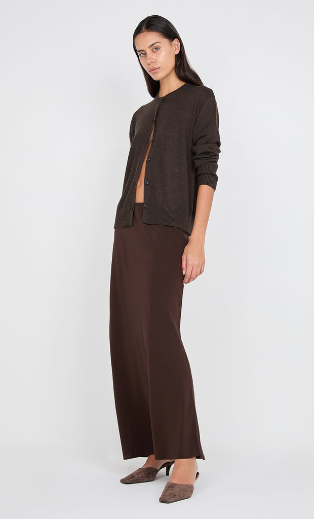 RUMI CREW CARDI - TWIG
