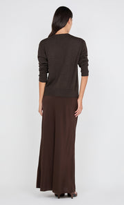 RUMI CREW CARDI - TWIG