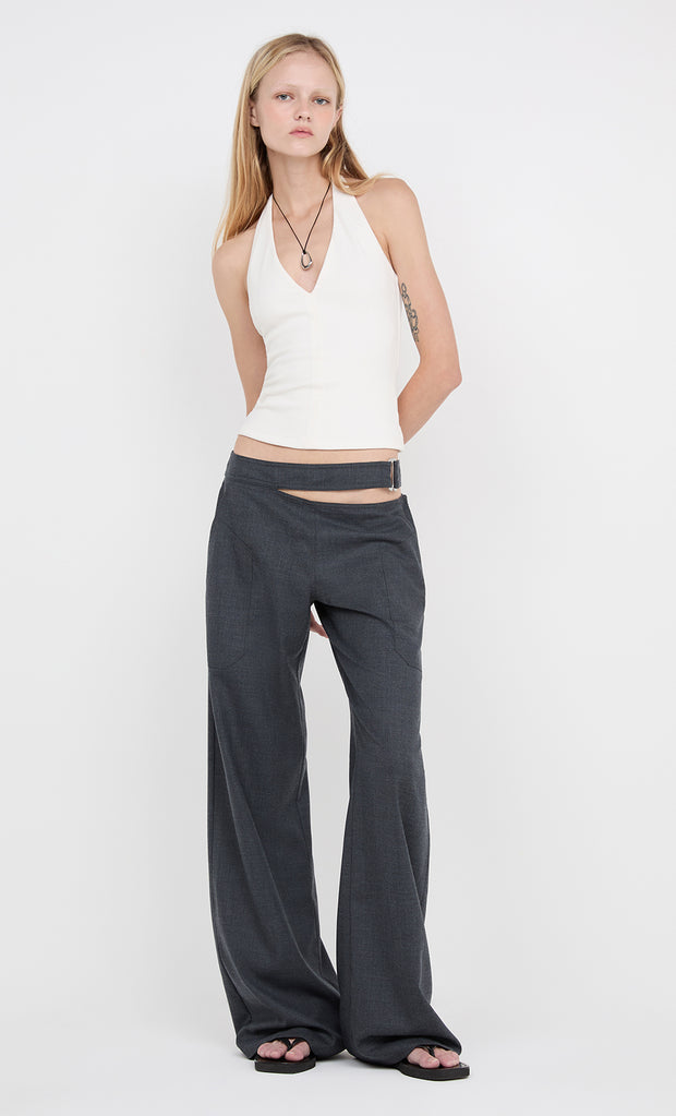 IONE HALTER TOP - IVORY