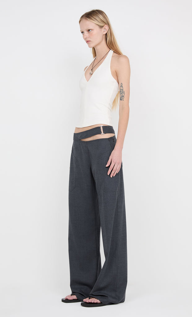 IONE HALTER TOP - IVORY