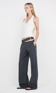 IONE HALTER TOP - IVORY