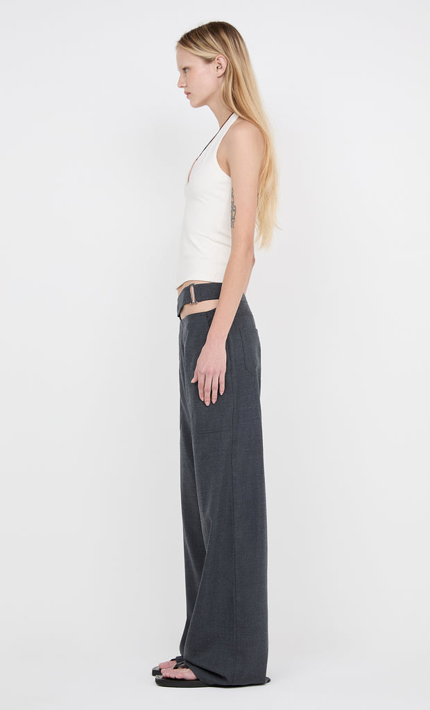 IONE HALTER TOP - IVORY
