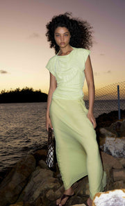 JEHNAYA ASYM MAXI DRESS - CITRUS