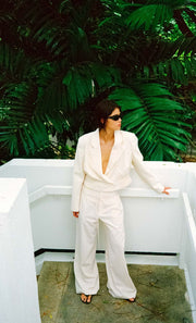 ASTRID CROPPED JACKET - ECRU