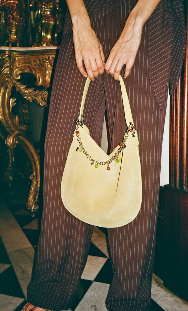 RHEA SAC BAG - OLIVE OIL SUEDE