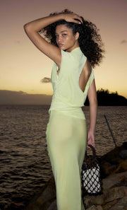 JEHNAYA ASYM MAXI DRESS - CITRUS
