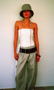 BELLE STRAPLESS TOP - IVORY