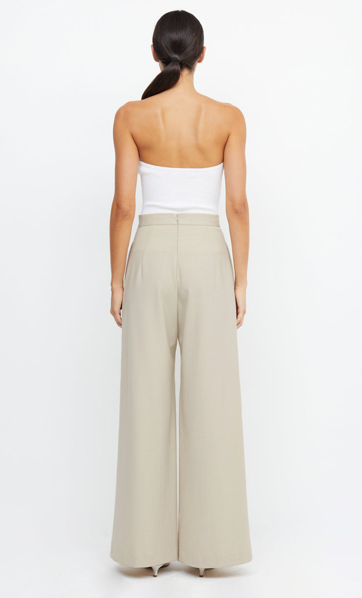LAUREL WIDE LEG PANT - BONE