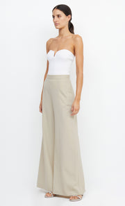 LAUREL WIDE LEG PANT - BONE