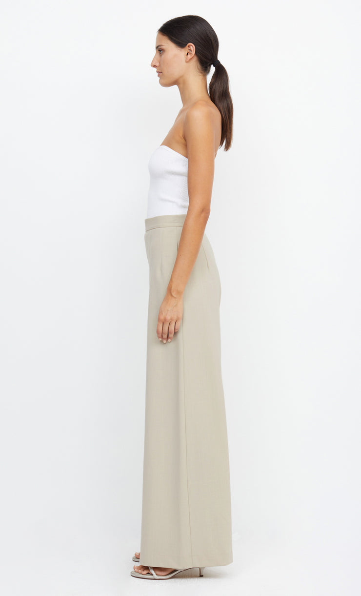 LAUREL WIDE LEG PANT - BONE