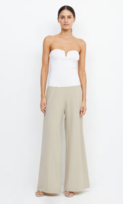 LAUREL WIDE LEG PANT - BONE