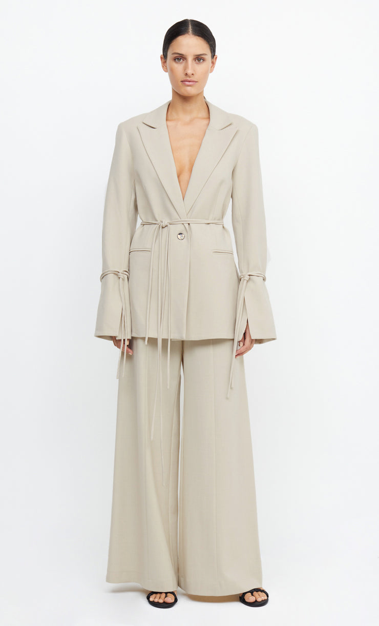 LAUREL TIE BLAZER - BONE