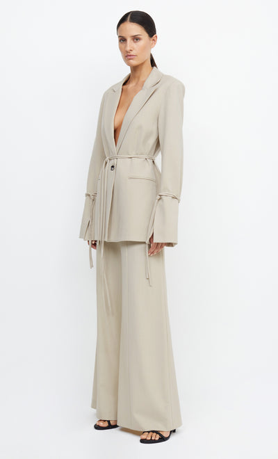 LAUREL WIDE LEG PANT - BONE