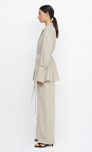 LAUREL TIE BLAZER - BONE
