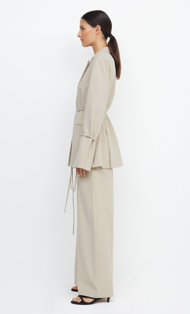 LAUREL TIE BLAZER - BONE