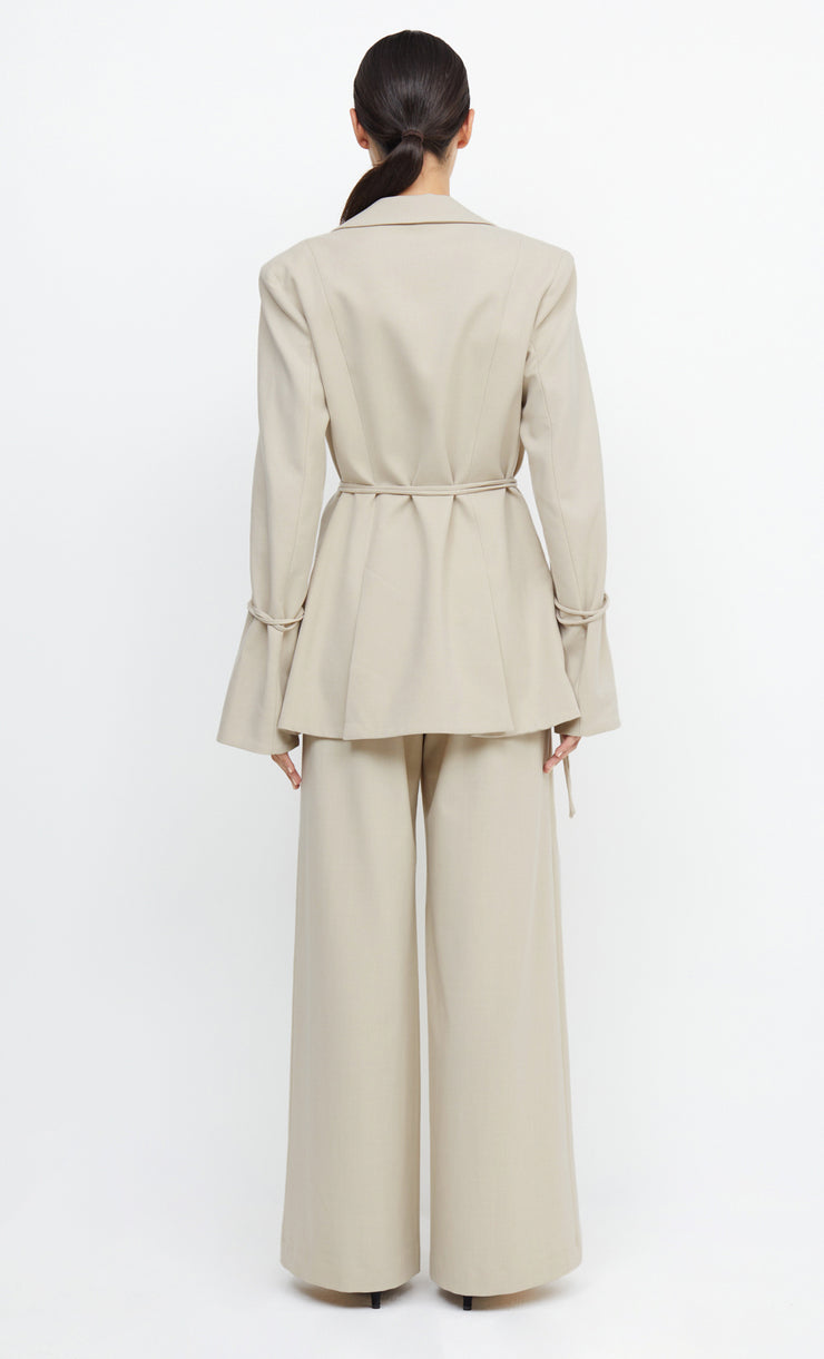 LAUREL TIE BLAZER - BONE