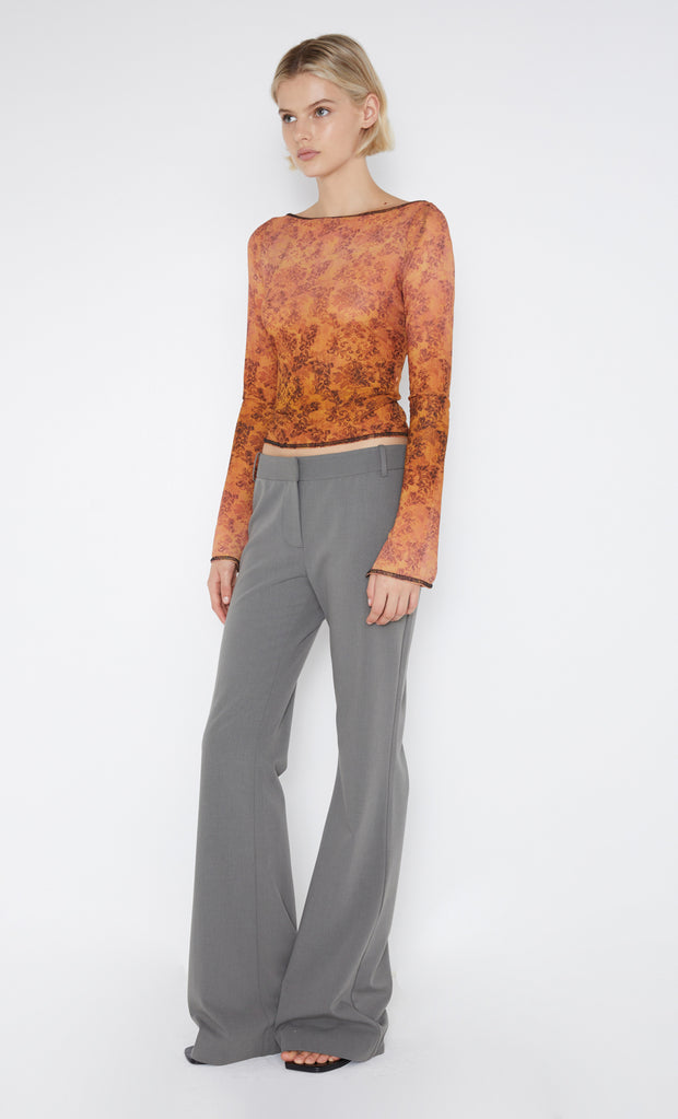 FLEUR DE LIS LONG SLEEVE TOP - FLEUR