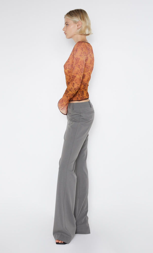 FLEUR DE LIS LONG SLEEVE TOP - FLEUR