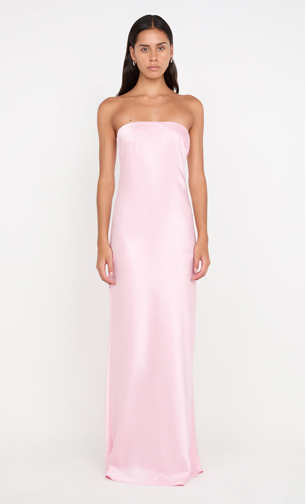 AUSTEN STRAPLESS MAXI DRESS - POWDER PINK