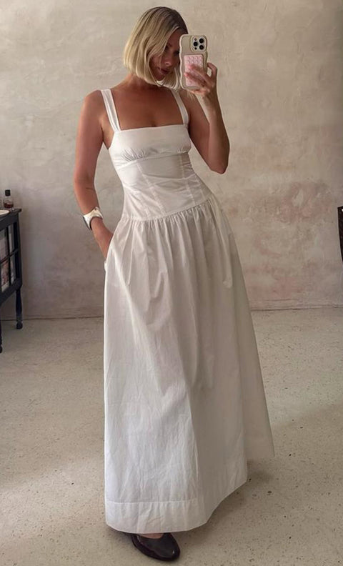 DUNE MAXI DRESS - WHITE