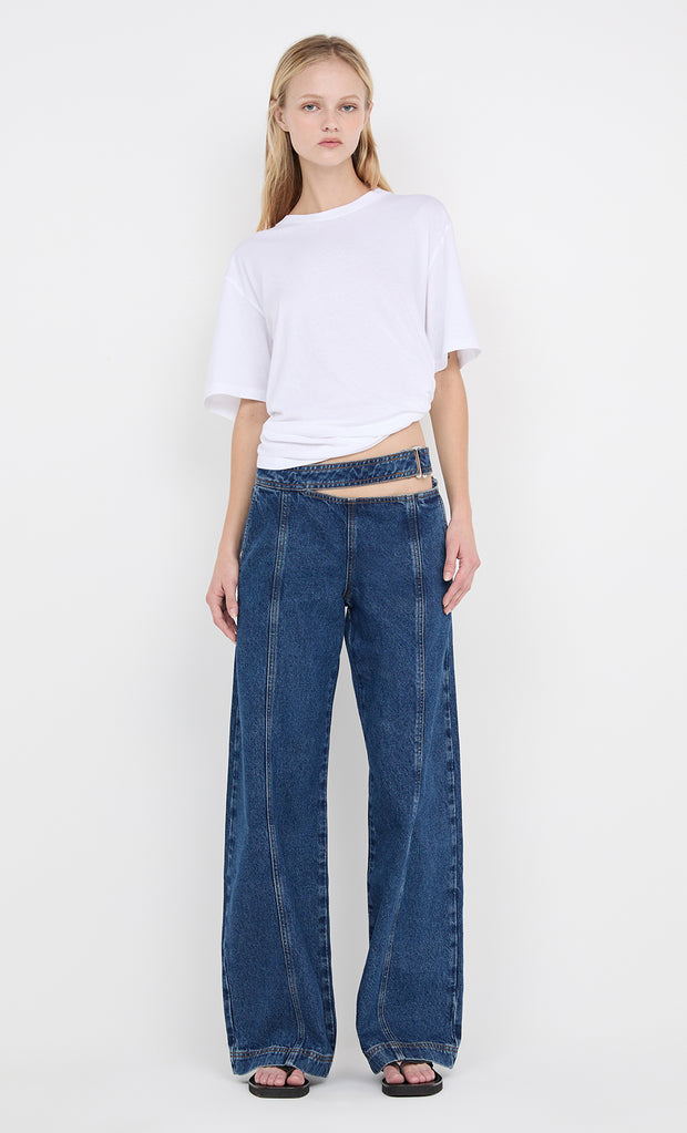 PIP WASHED TEE - WHITE